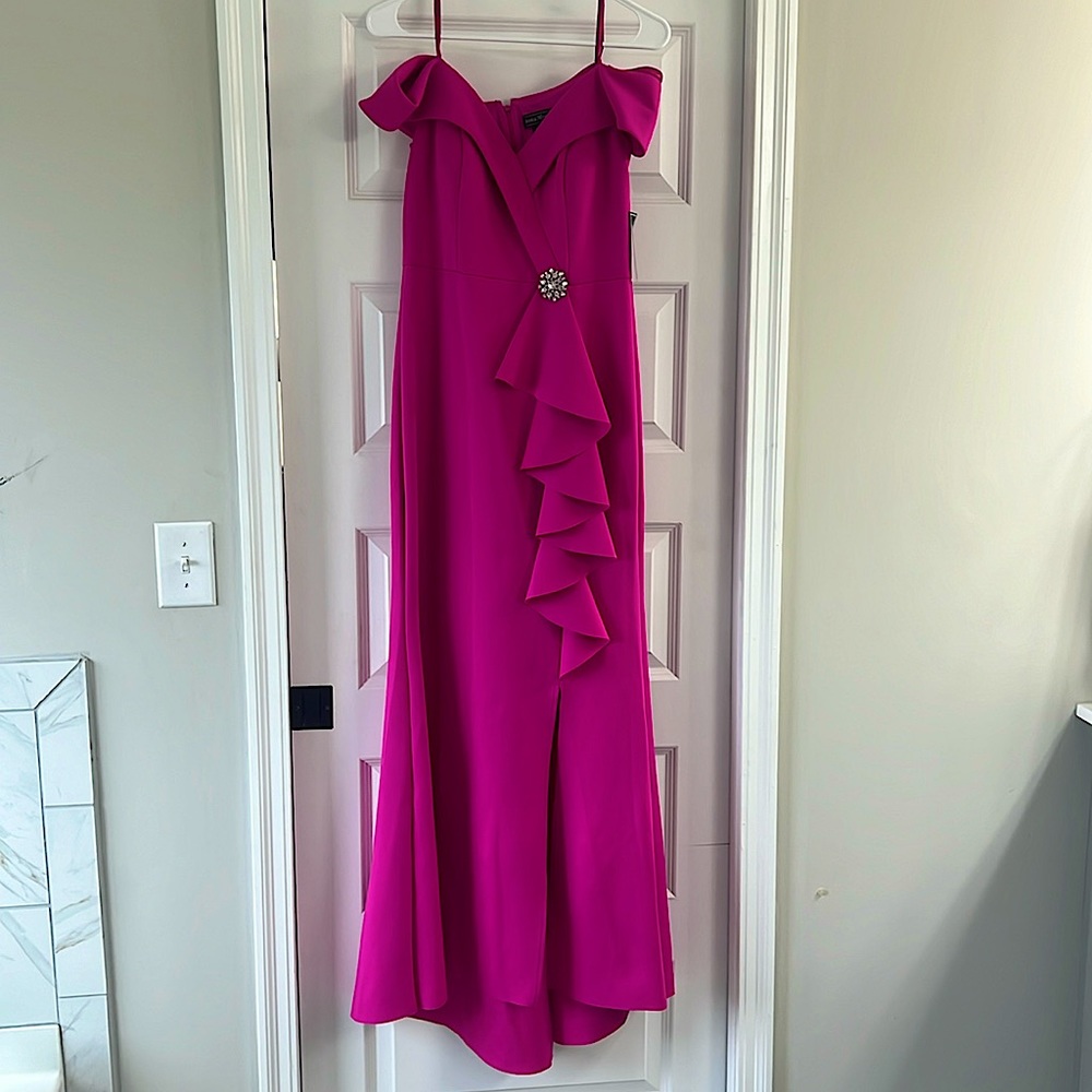 Pink floor length gown